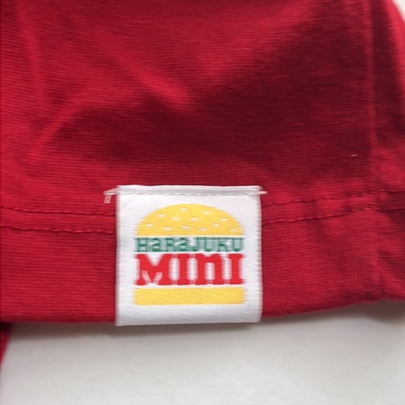 Harajuku Mini for Target Red Long Sleeve Tee Bow Tulle & Sequins - Picture 11 of 11